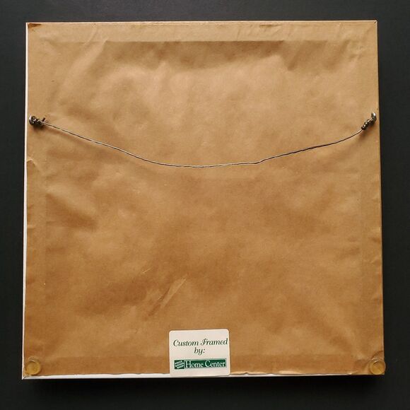 Contentment Starts With Thankful Hearts Completed Cross Stitch 10.5" Framed VTG - Picture 4 of 8